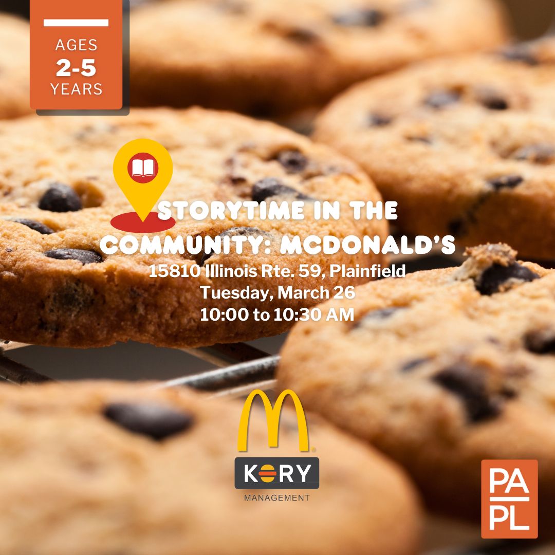 Storytime in the Community: McDonald's Tuesday March 26 10:00 to 10:30 AM