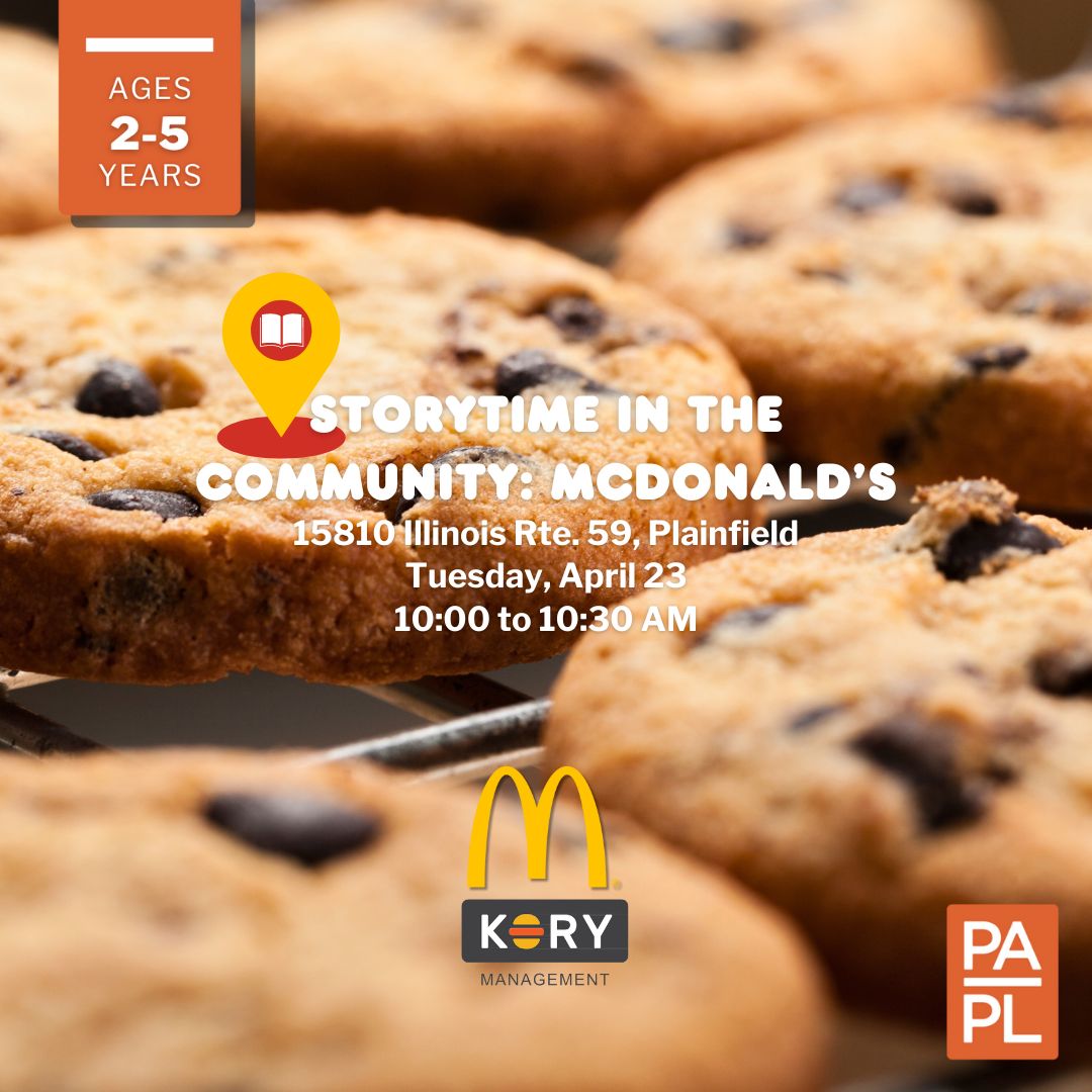 Storytime in the Community: McDonald's Tuesday April 23 10:00 to 10:30 AM